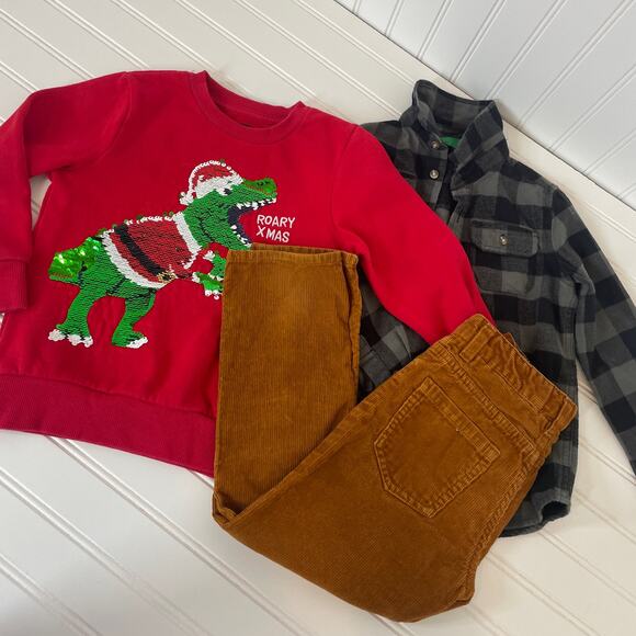 H&M/Tough Team/Dip Boys Pants Sweater Button Down Fleece Shirt Size 4T - Picture 1 of 6